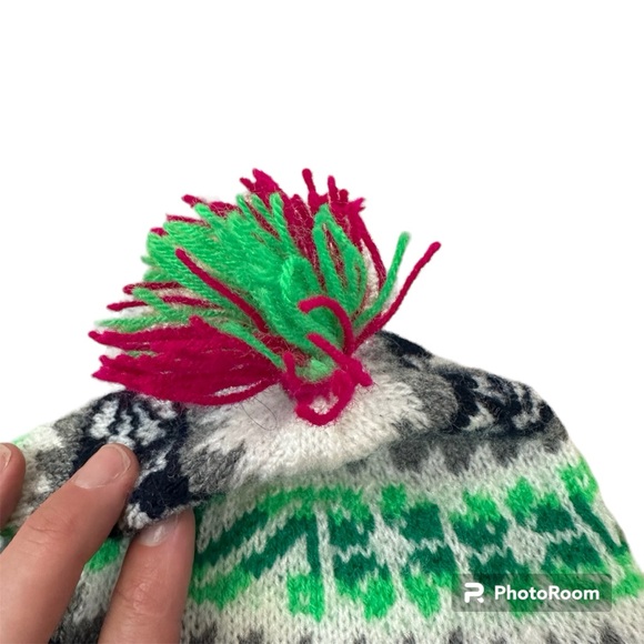 Peruvian Handmade Knit Chullo Beanie Cap Hat Unisex Adult Size - Picture 6 of 7